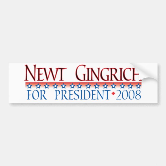 Autocollant De Voiture 4prez-gingrich (Devant)