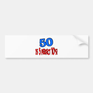 Autocollant De Voiture 50 est 5 10s parfaits (BLEUS)