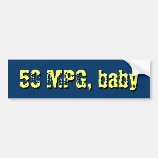 Autocollant De Voiture 50 MPG, bébé