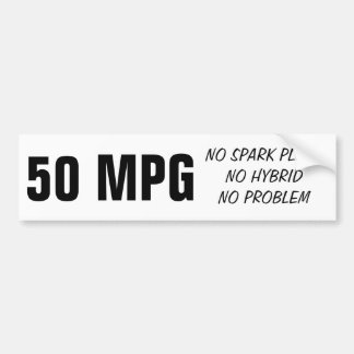 Autocollant De Voiture 50MPG diesel