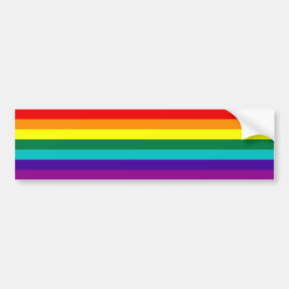 Autocollant De Voiture 7 Stripes Sticle pare-chocs Gay pride arc-en-ciel