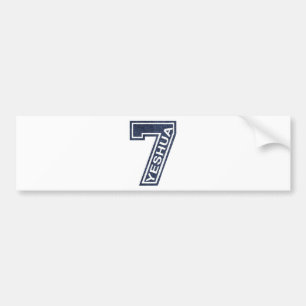 Autocollant De Voiture 7 Yeshua Jean oblique