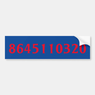 Autocollant De Voiture 8645110320 Trump Votez-Lui Contre Le Bumper Sticke