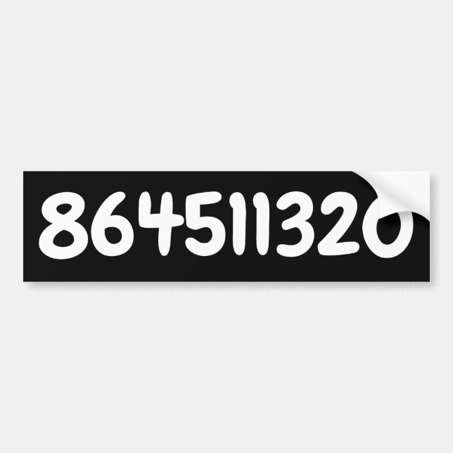 AUTOCOLLANT DE VOITURE 864511320 (Devant)