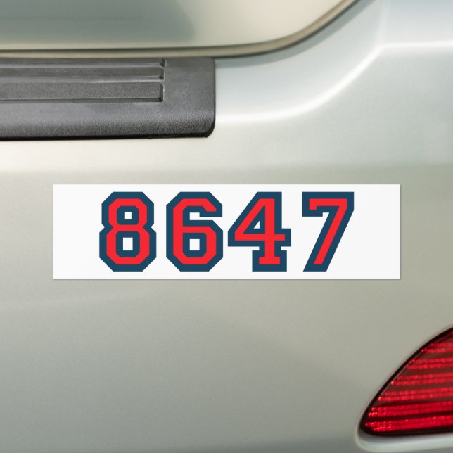 Autocollant De Voiture 8647 Résistance anti-Trump (En voiture)