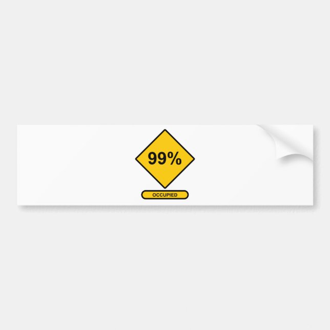 Autocollant De Voiture 99 % occupés (Devant)