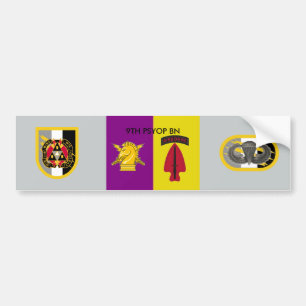 Autocollant De Voiture 9ème ADHÉSIF POUR PARE-CHOCS de BATAILLON de PSY
