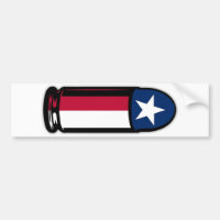9MM Texas Flag Bullet Ammo 2A 2nd gun rights Bumpe