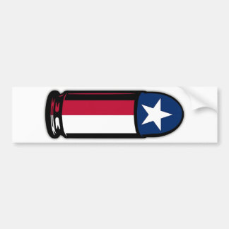 Autocollant De Voiture 9MM Texas Flag Bullet Ammo 2A 2nd gun rights Bumpe