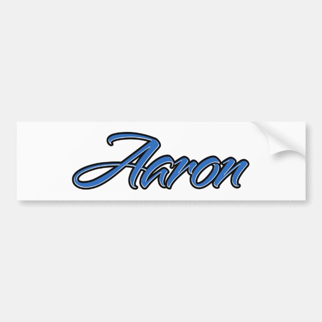 Autocollant De Voiture Aaron Name blue Aufkleber Sticker Autoaufkleber (Devant)
