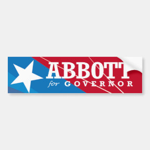 AUTOCOLLANT DE VOITURE ABBOTT POUR LE GOUVERNEUR 2014