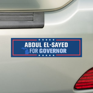 Autocollant De Voiture Abdul El-Sayed pour le gouverneur du Michigan