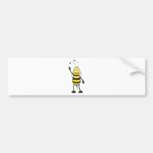 Autocollant De Voiture Abeille faite sur commande ondulant sa main