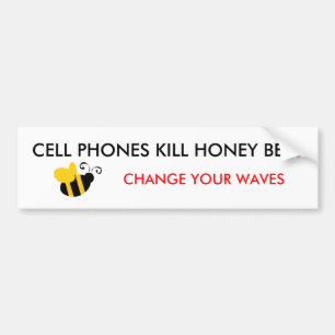 AUTOCOLLANT DE VOITURE ABEILLES DE MIEL DE MISE À MORT DE TÉLÉPHONES