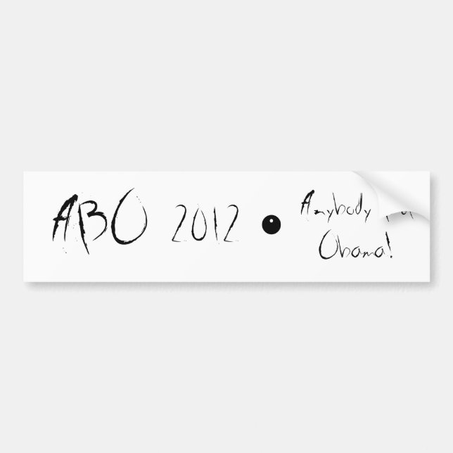 AUTOCOLLANT DE VOITURE ABO 2012 (Devant)