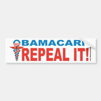 Autocollant De Voiture ABROGATION d'Obamacare IL ! Adhésif pour