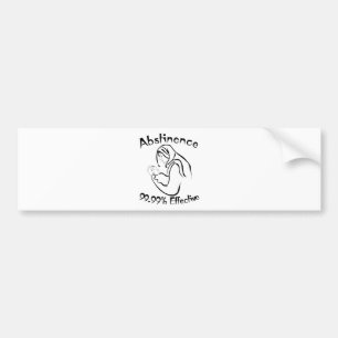 Autocollant De Voiture Abstinence 99,99% efficace