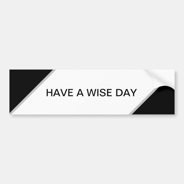 Autocollant De Voiture Abstrait noir et blanc (Devant)