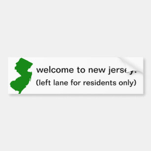 Autocollant De Voiture Accueil au New Jersey