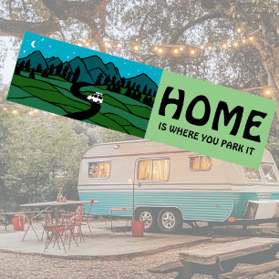 Autocollant De Voiture ACCUEIL EST L'ENDROIT OÙ VOUS PARK IT Vanlife Camp