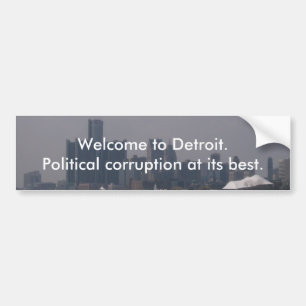 Autocollant De Voiture Accueil vers Detroit