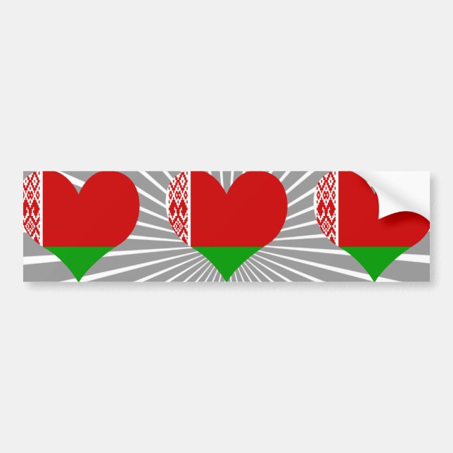 Autocollant De Voiture Achetez le drapeau du Belarus (Devant)