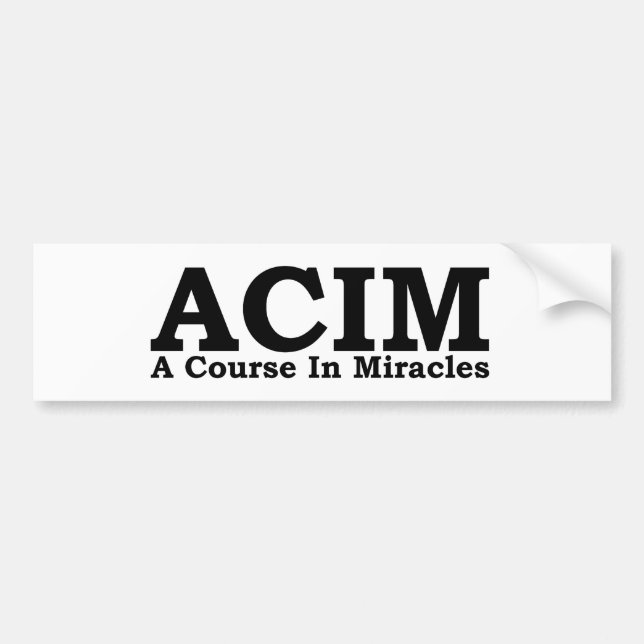 Autocollant De Voiture ACIM un cours dans le T-shirt de miracles (Devant)