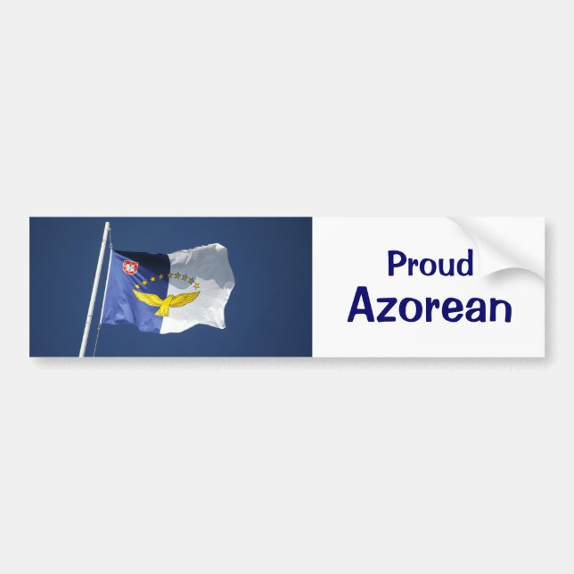Autocollant De Voiture Açoréen fier (Devant)