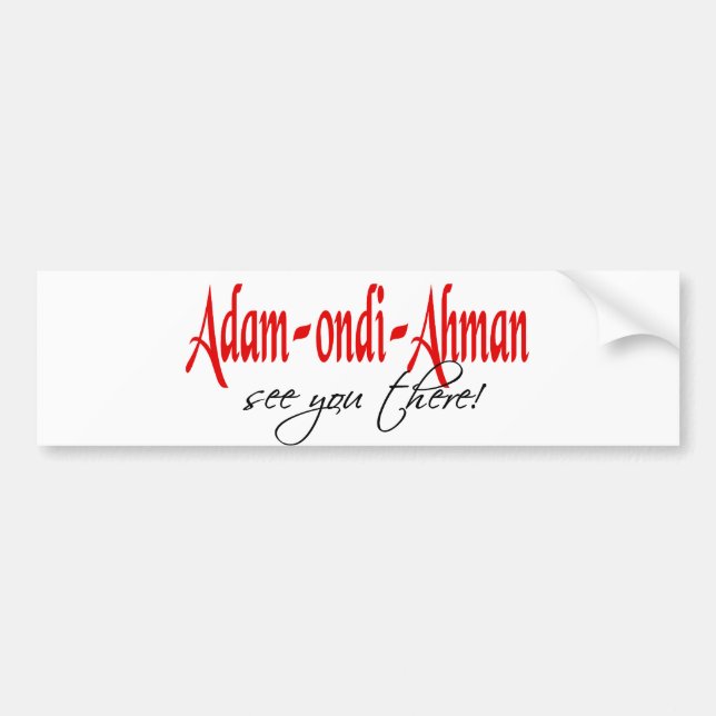 Autocollant De Voiture Adam Ondi Ahman (Devant)