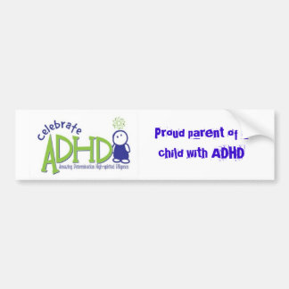 Autocollant De Voiture adhd, parent fier d'un enfant avec le TDAH