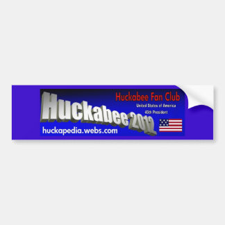 Autocollant De Voiture Adhésif pour pare-chocs 2012 de Huckabee