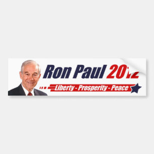 Autocollant De Voiture Adhésif pour pare-chocs 2012 de Ron Paul