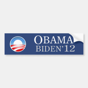 Autocollant De Voiture Adhésif pour pare-chocs 2012 d'Obama Biden