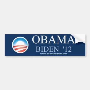 Autocollant De Voiture Adhésif pour pare-chocs 2012 d'Obama Biden