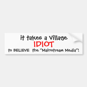 AUTOCOLLANT DE VOITURE ADHÉSIF POUR PARE-CHOCS 2016 D'ANTI-HILLARY