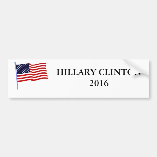 Autocollant De Voiture Adhésif pour pare-chocs 2016 de Hillary Clinton (Devant)