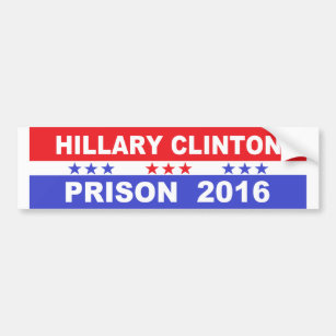 Autocollant De Voiture Adhésif pour pare-chocs 2016 de prison de Hillary