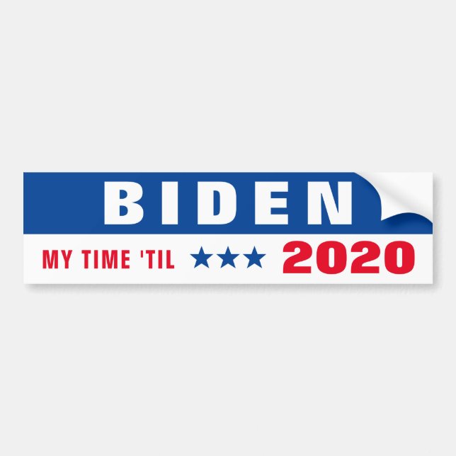Autocollant De Voiture Adhésif pour pare-chocs 2020 de Joe Biden (Devant)