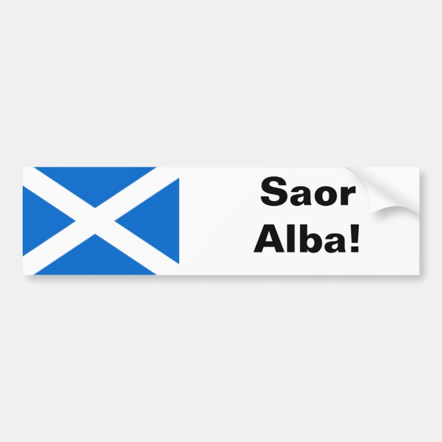 Autocollant De Voiture Adhésif pour pare-chocs alba de Saor (Devant)