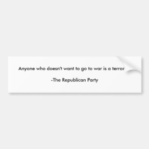 Autocollant De Voiture Adhésif pour pare-chocs Anti-Républicain