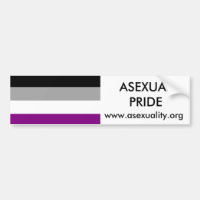 Adhésif pour pare-chocs asexuel 2 de fierté