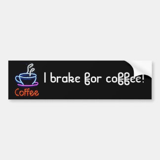 Autocollant De Voiture Adhésif pour pare-chocs au néon de signe de café