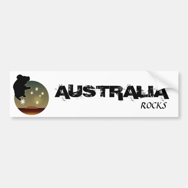 Autocollant De Voiture Adhésif pour pare-chocs australien d'icône de (Devant)