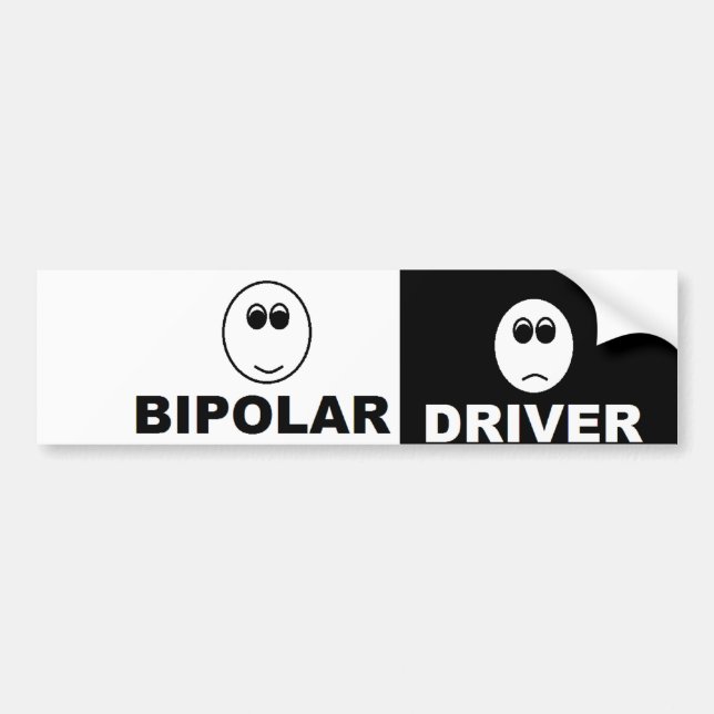 Autocollant De Voiture Adhésif pour pare-chocs bipolaire de conducteur (Devant)