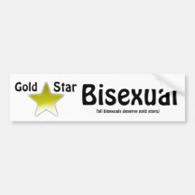 Adhésif pour pare-chocs bisexuel d'étoile d'or