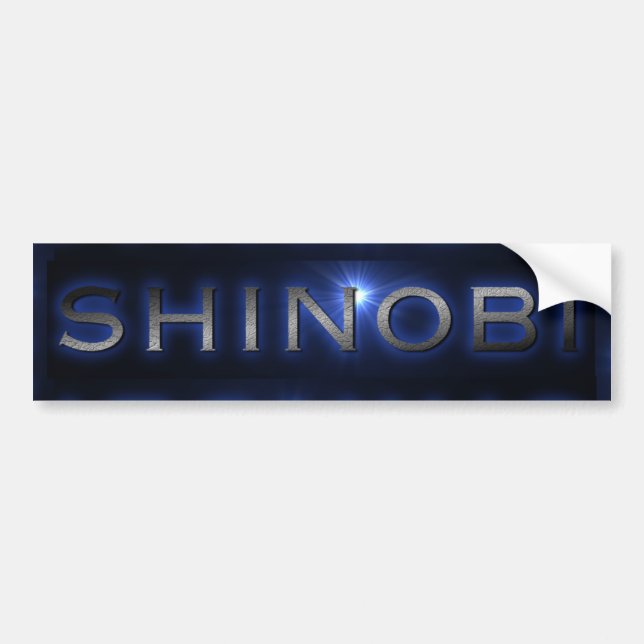 Autocollant De Voiture Adhésif pour pare-chocs bleu d'éclat de Shinobi (Devant)