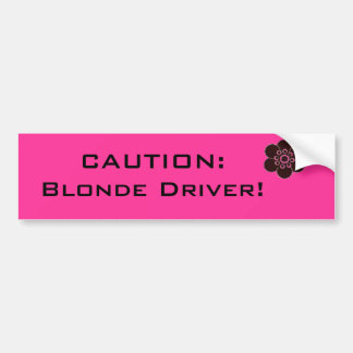 Autocollant De Voiture Adhésif pour pare-chocs blond de conducteur de