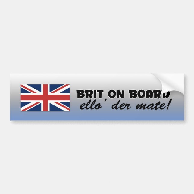 Autocollant De Voiture Adhésif pour pare-chocs britannique (Devant)