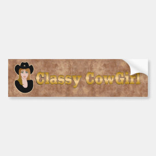 Autocollant De Voiture ADHÉSIF POUR PARE-CHOCS chic de cow-girl
