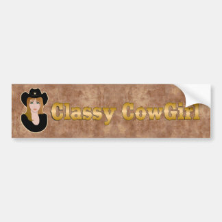 Autocollant De Voiture ADHÉSIF POUR PARE-CHOCS chic de cow-girl